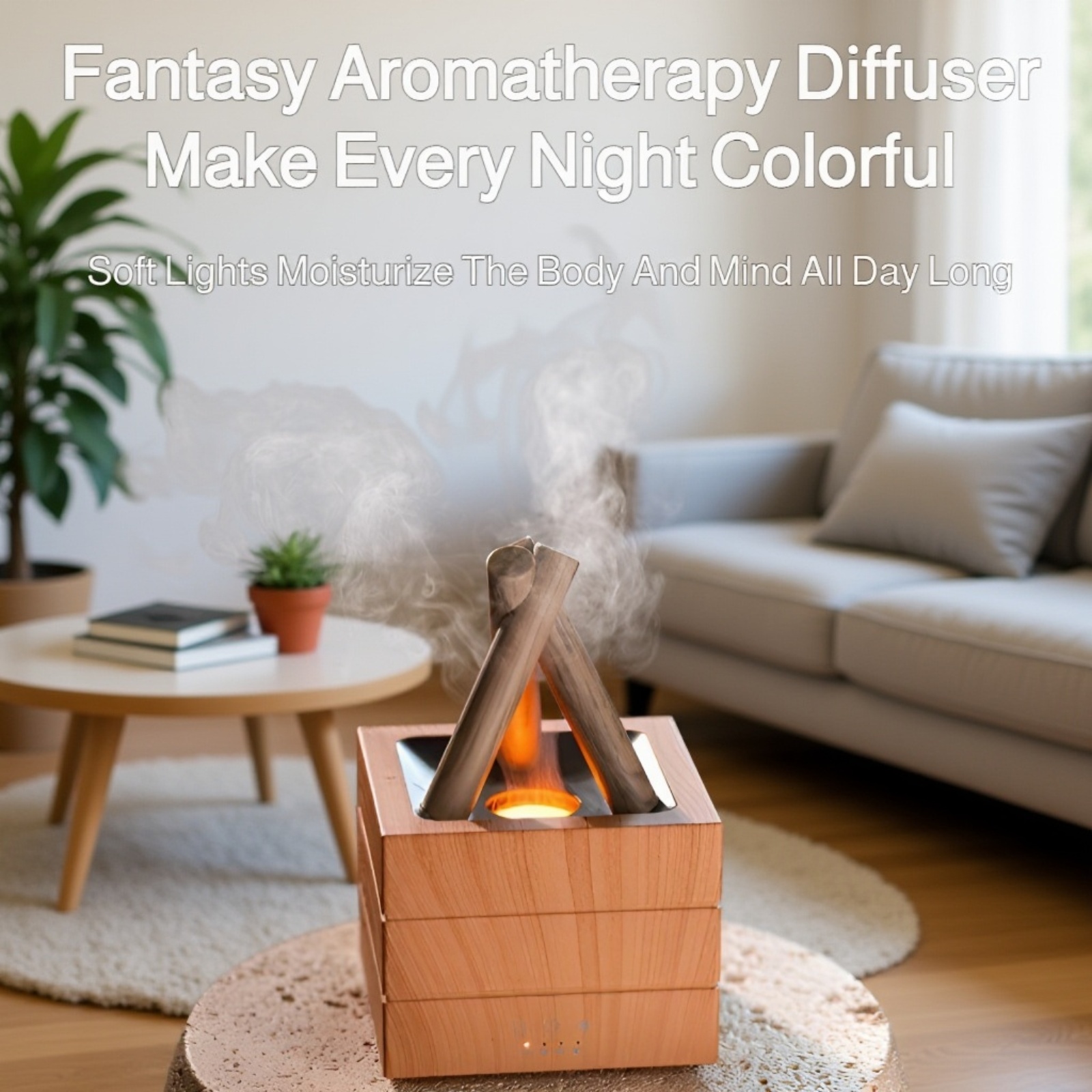 Essential oil diffuser with three timer gears