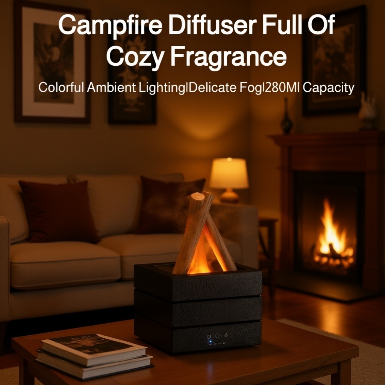 Three-Gear Timer Bonfire Aroma Diffuser on a table