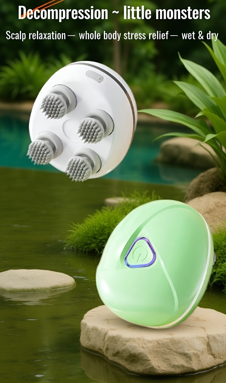 Portable Intelligent Scalp Massager for Home Use