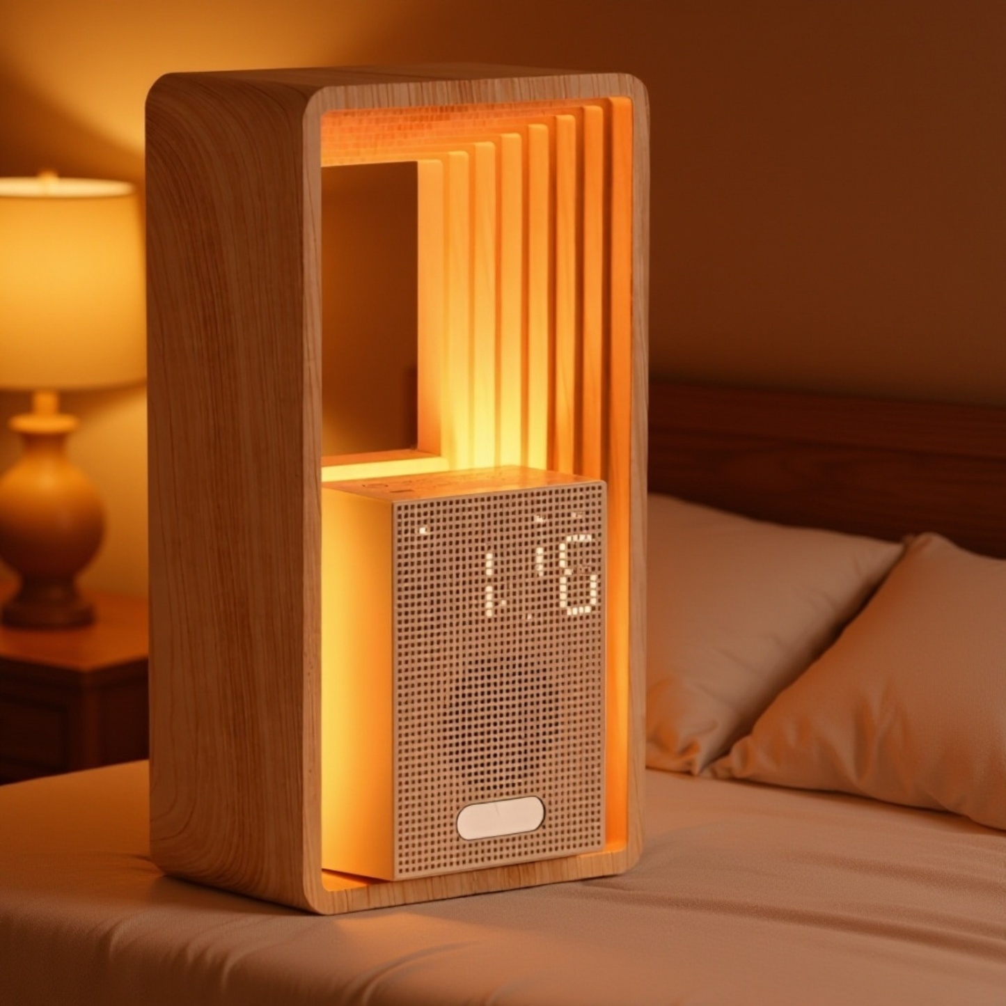  Light Wake-Up Alarm Clock with Snooze and Multiple Alarms