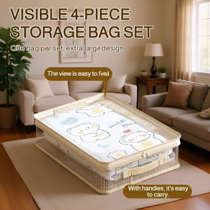 Practical Visible Storage Bag for Home Organization