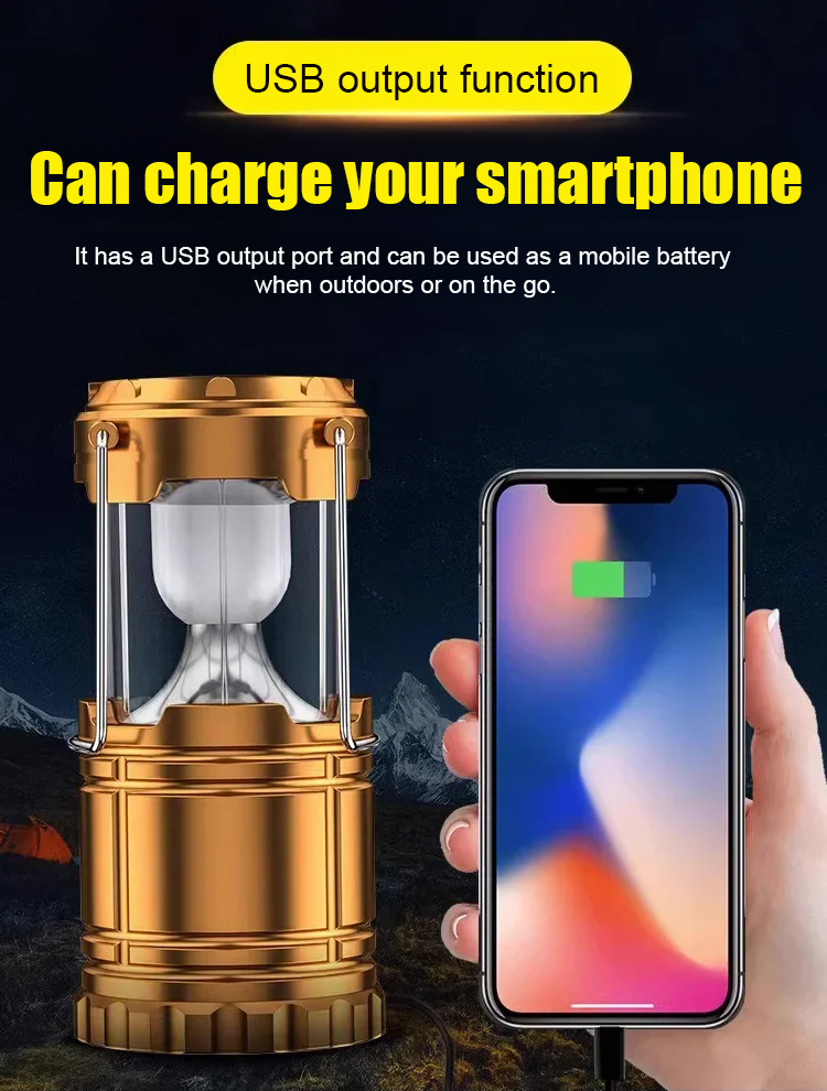 Ultimate Survival Solar Collapsible Lantern & 30000mAh Emergency Power Bank | 500LM Solar Light with Bug Repellent 
