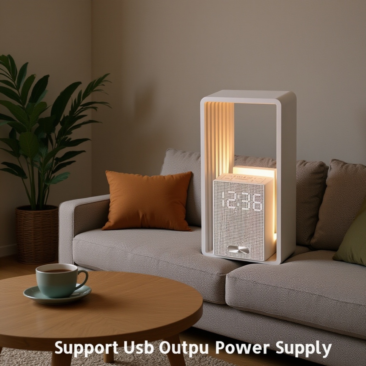 Portable Light Wake-Up Alarm Clock for Home