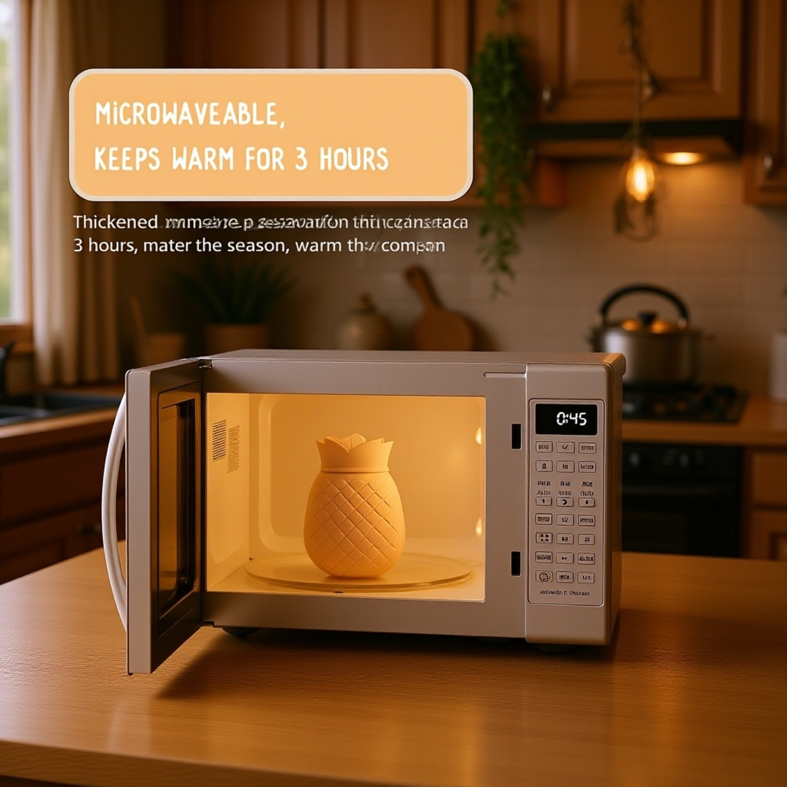 Hot water bottle for soothing belly pain