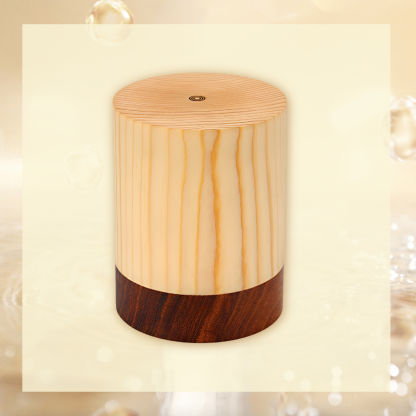 Natural Wooden LED Night Light for Bedroom, Study, and Camping