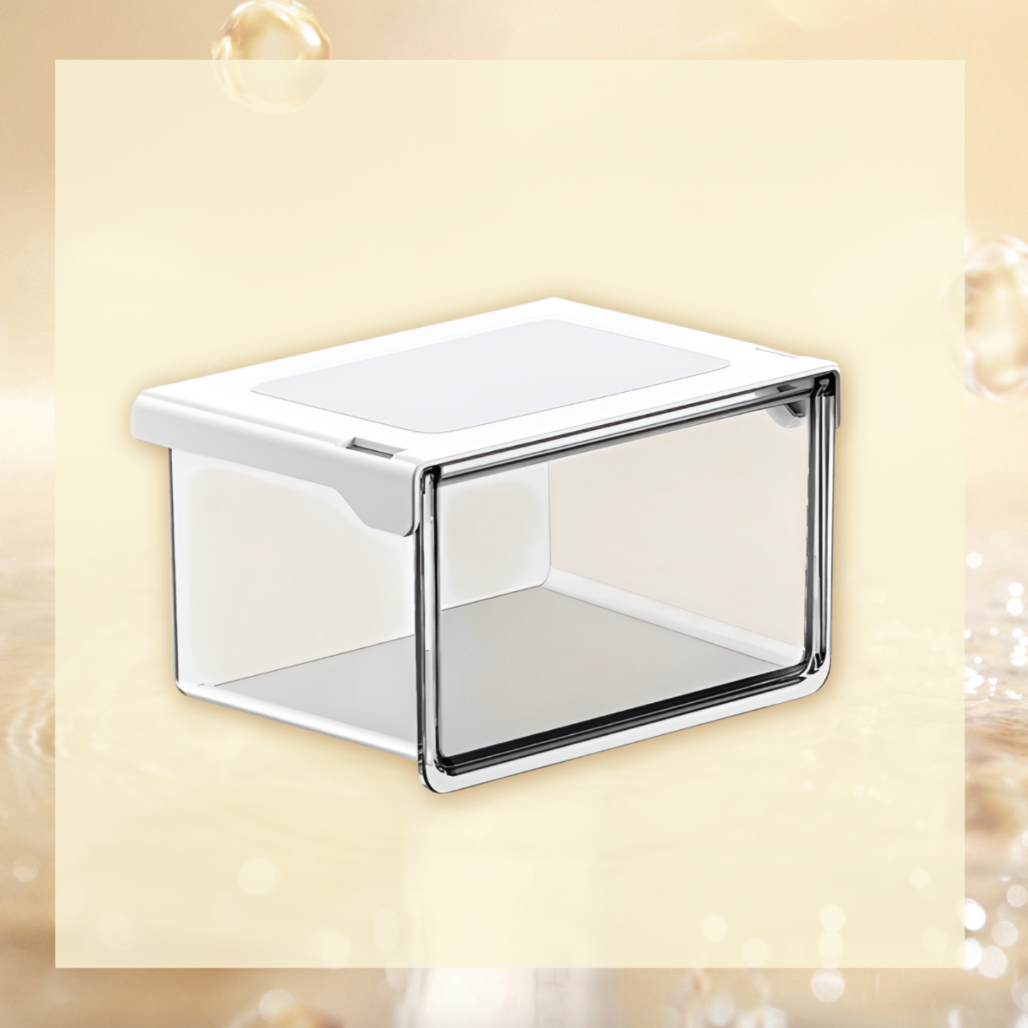 Transparent 33° Tilt Storage Organizer for Desk, Convenient Access and Installation