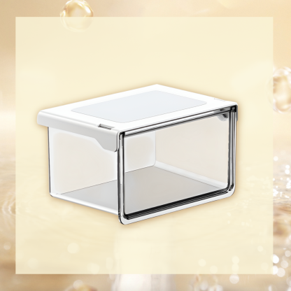 Transparent 33° Tilt Storage Organizer for Desk, Convenient Access and Installation