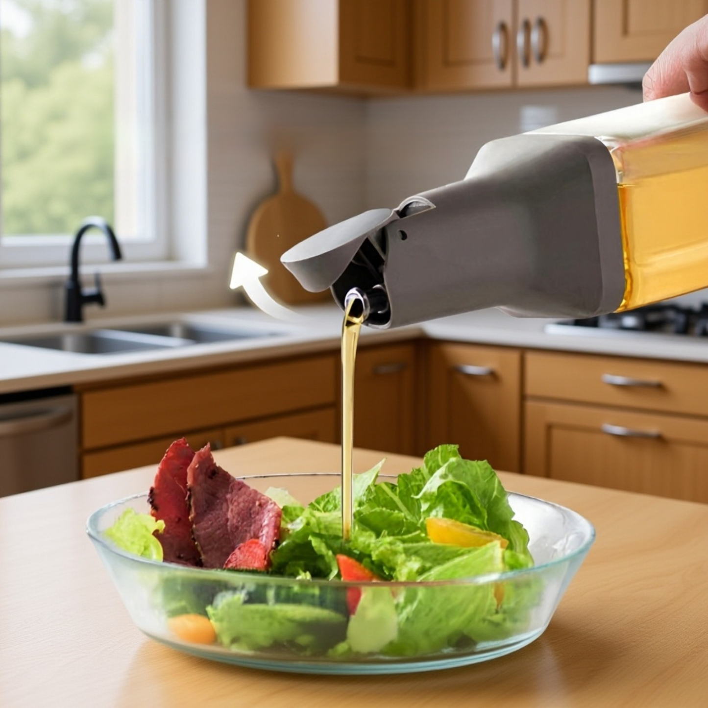  Multipurpose Seasoning Bottle, Glass Container for Oil, Soy Sauce, Vinegar