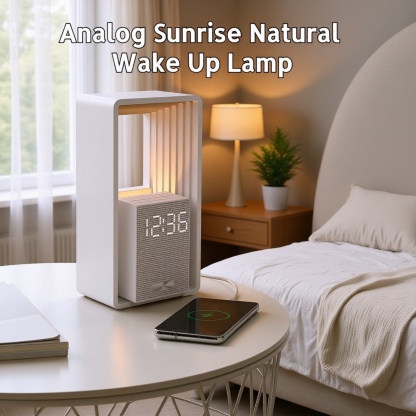  Light Wake-Up Alarm Clock with Snooze and Multiple Alarms