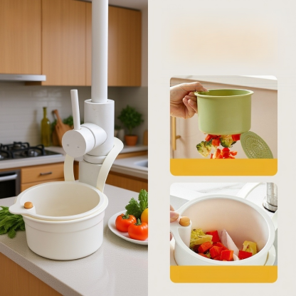 Kitchen Sink Drainage Basket with Water Filter