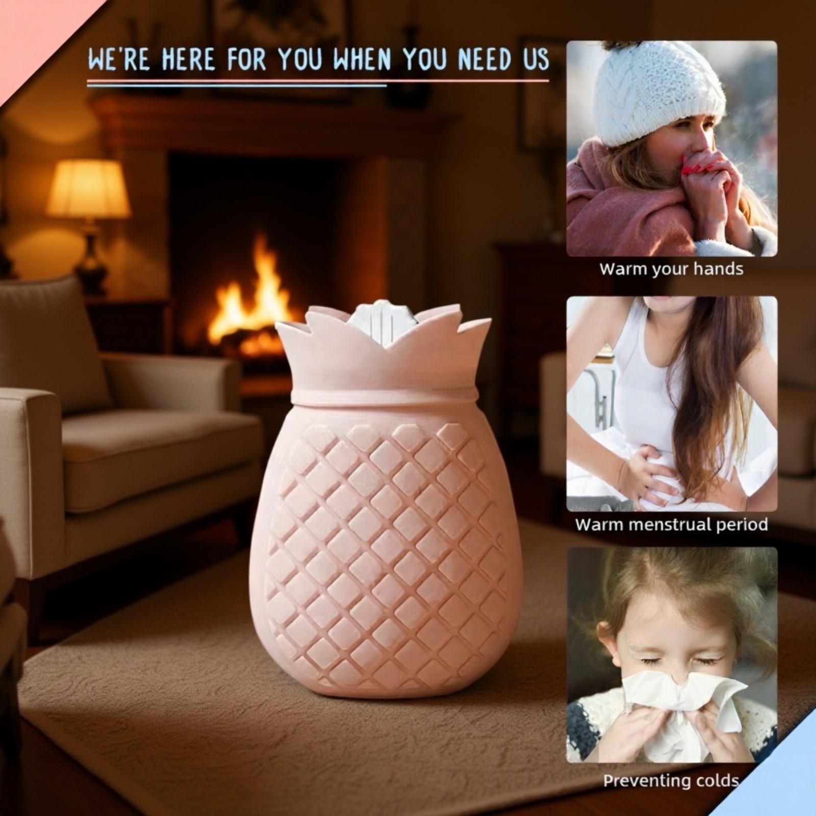 Warm belly with leak-proof hot water bottle