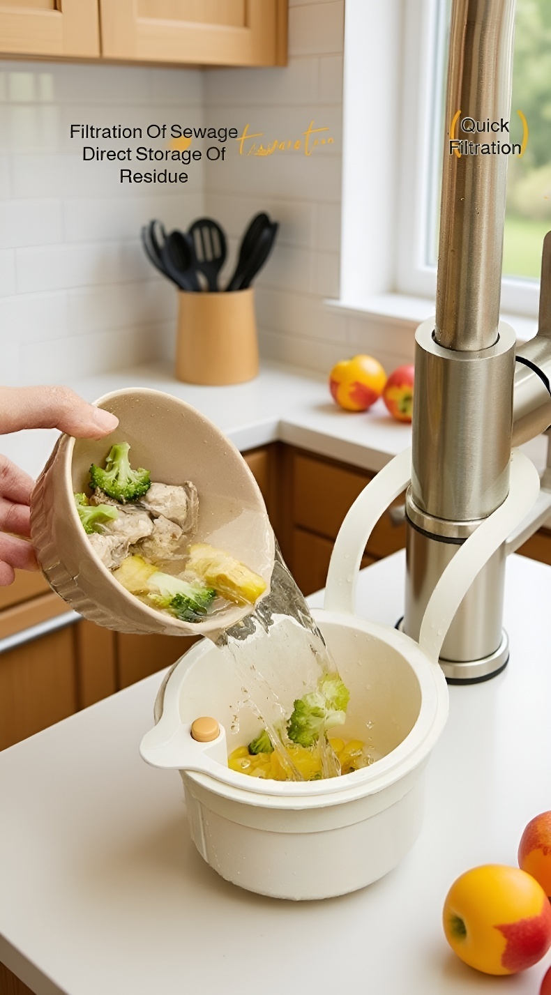 Easy to clean drainage basket for kitchen sink