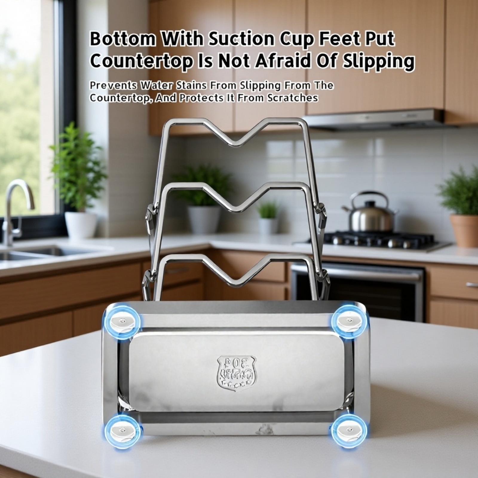 Sleek design kitchen organizer for lids and spoons