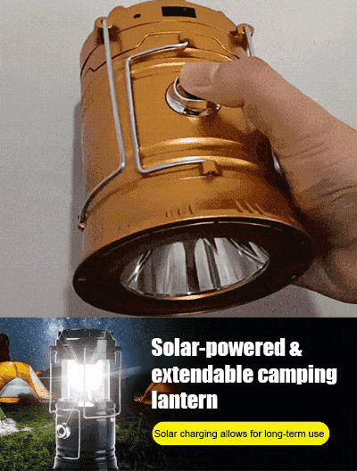 Ultimate Survival Solar Collapsible Lantern & 30000mAh Emergency Power Bank | 500LM Solar Light with Bug Repellent 