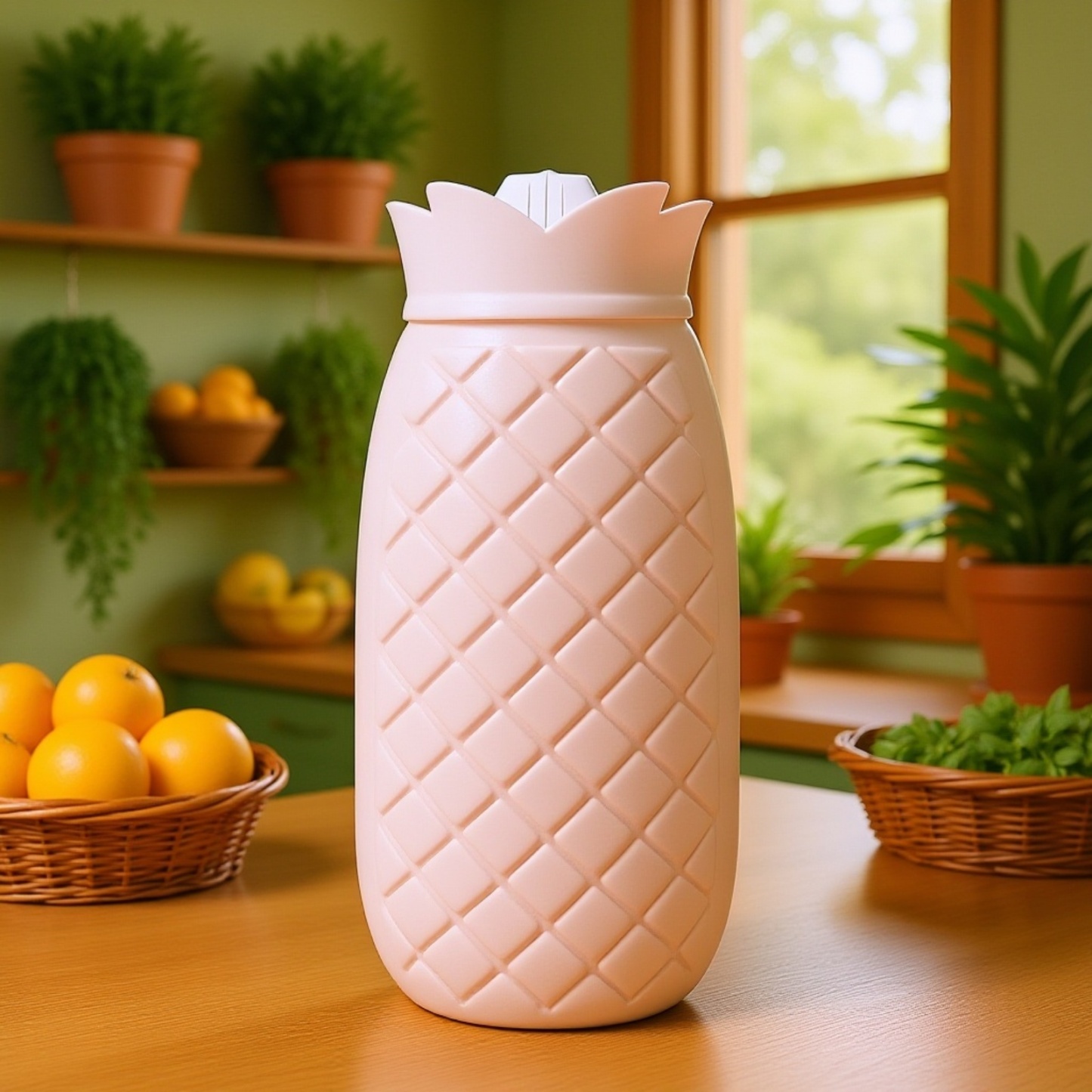 Odorless Silicone Hot Water Bottle, Easy Water Filling, Warm Belly for Outdoor Sports