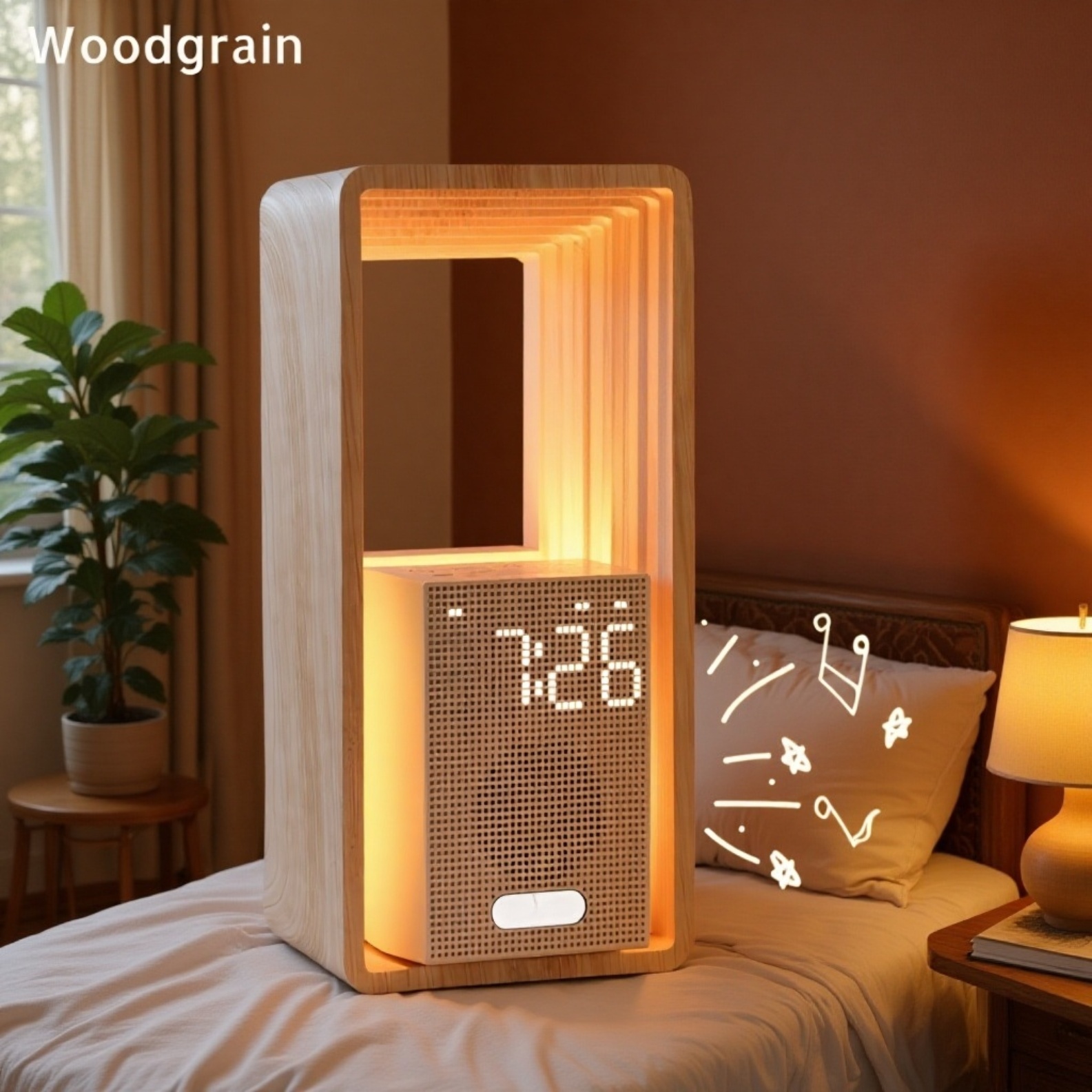 Alarm Clock with Snooze Feature and Multiple Alarms