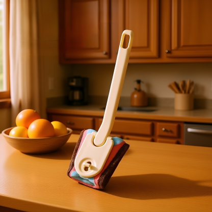 Household Long Handle Cleaning Brush – Stain Removal for Dishes and Pots