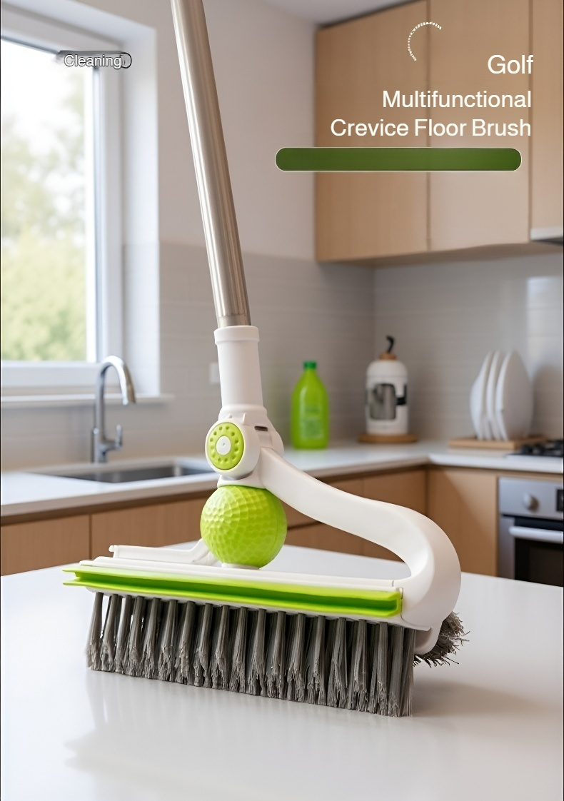 Ergonomic handle design of silicone cleaning brush