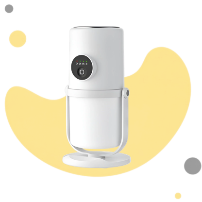  Extra-Large Capacity USB Mini Dual-Jet Humidifier with Silent Night Light