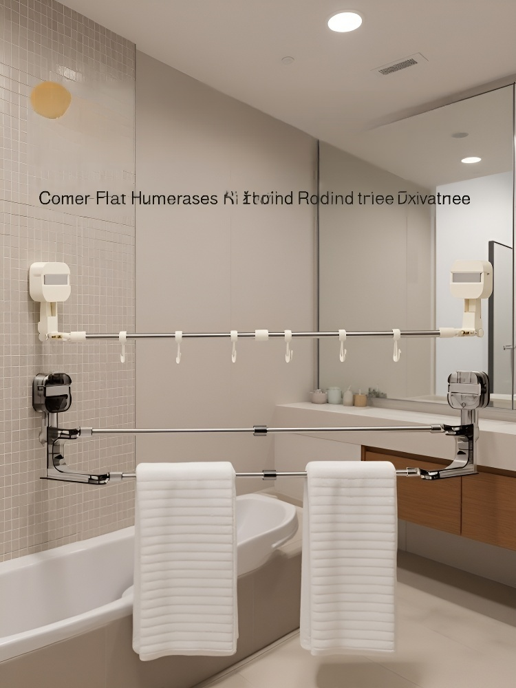 Third-Generation Retractable Rotating Suction Cup Towel Rack