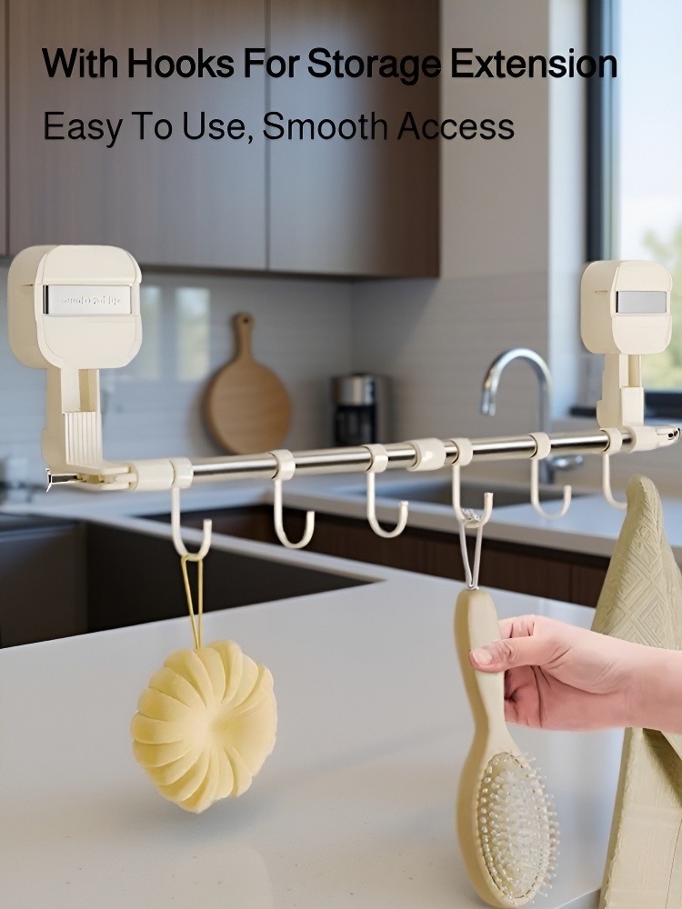 Third-Generation Retractable Rotating Suction Cup Towel Rack