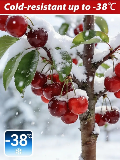 [ 100% Survival Guarantee ] Regina Sweet Cherry Tree 🍒 | XXL Jumbo Fruit | 2-Year-Old Robust Sapling🌳| Harvest This May | Ideal for Balcony or Garden | Cold Hardy to -5°F