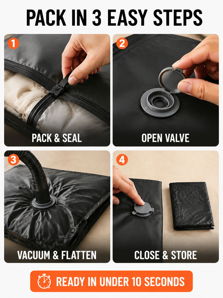 Back-to-School Travel Essential! Vacuum Compression Storage Bags