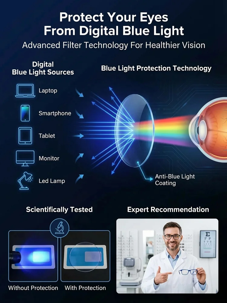 【No eye exam required】Ultra-lightweight adaptive reading glasses with blue light filter✨Automatically adjusts to your eyesight within0.01 seconds, covering a vision range of 0–1000 degrees (up to +10.00 diopters)