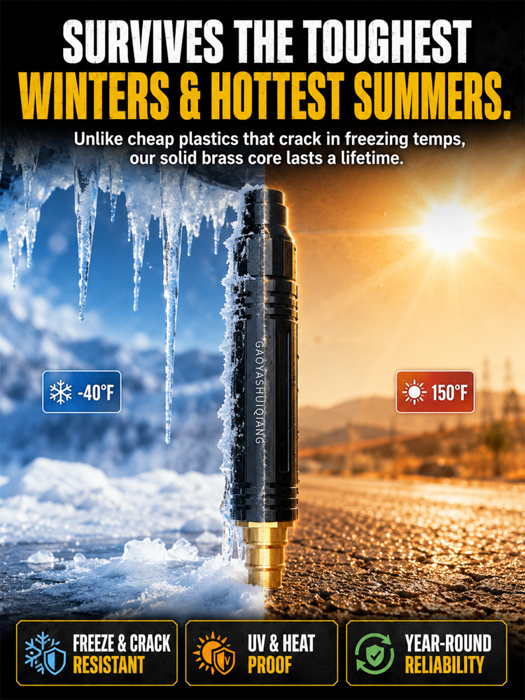 Black Diamond Adjustable Pressure Washer Nozzle | 60FT Long Range Metal Water Gun for Home, Car & Pool Cleaning | Fits Greenworks, Sun Joe & Kärcher