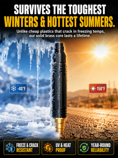 Black Diamond Adjustable Pressure Washer Nozzle | 60FT Long Range Metal Water Gun for Home, Car & Pool Cleaning | Fits Greenworks, Sun Joe & Kärcher