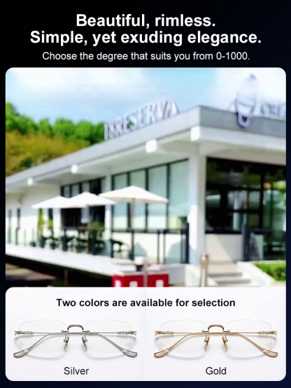 👓 Photochromic Ultra-Light Reading Glasses | Auto-Focus + Frameless