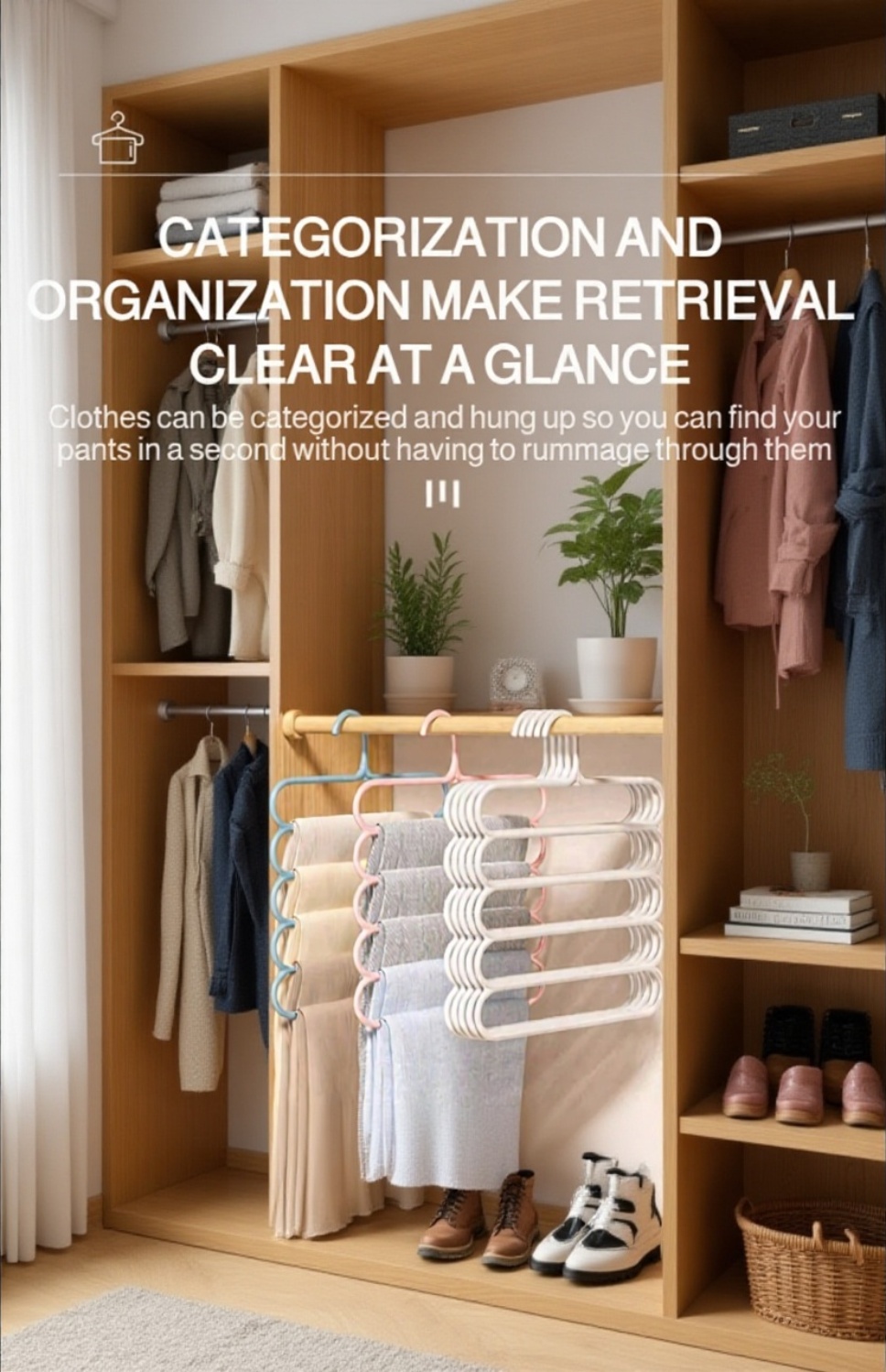 Compact clothes rack saving 80 percent of laundry space