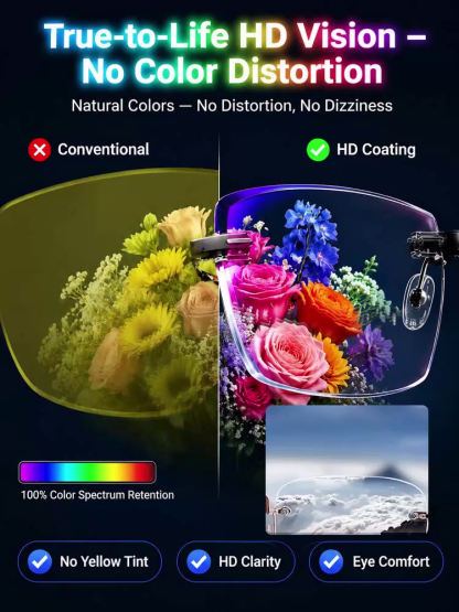 [BOGO FREE] German Smart Dual-Use Glasses: Auto-Focus, Anti-Blue Light & UV Sunglasses