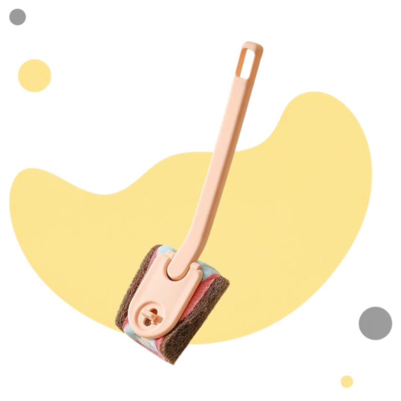 Household Long Handle Cleaning Brush – Stain Removal for Dishes and Pots