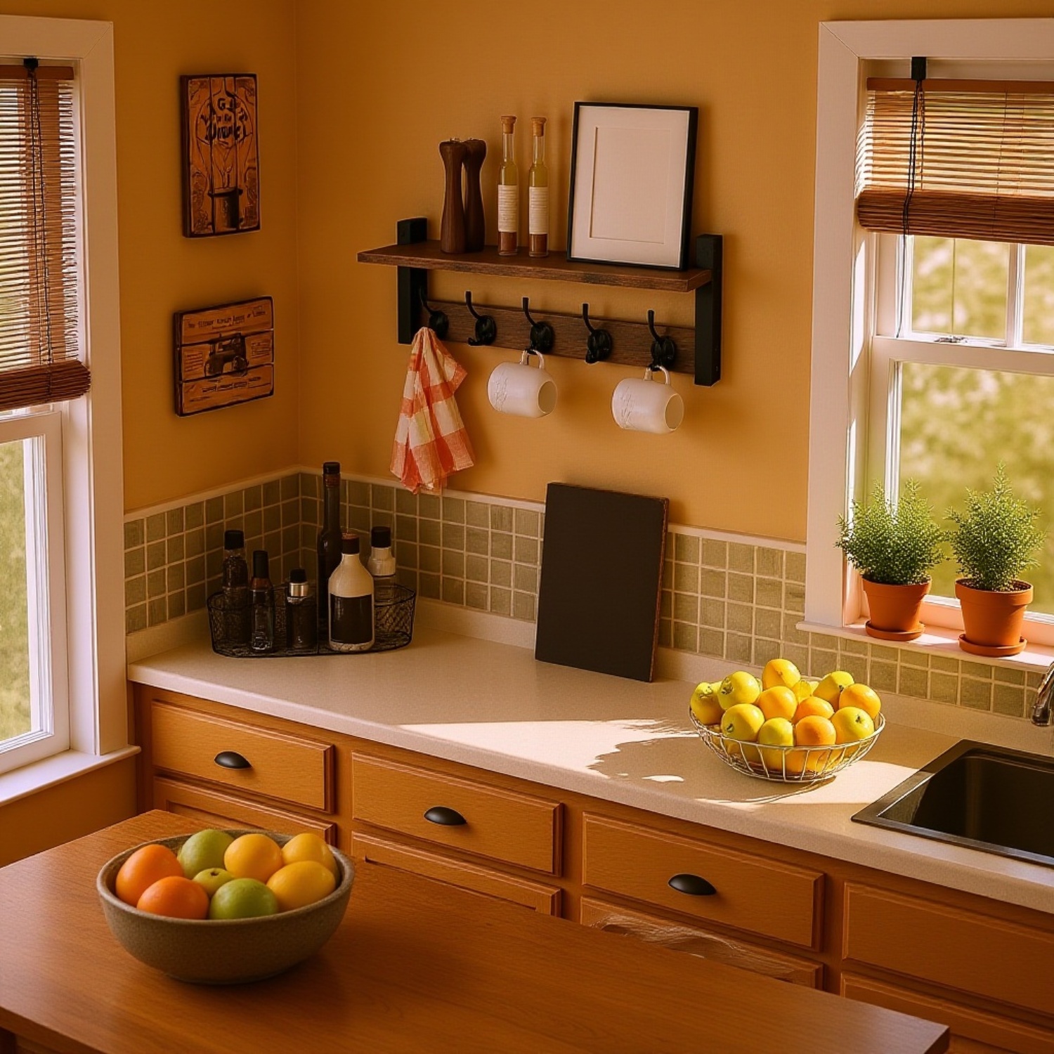 Minimalist wall shelf displaying plants and accessories