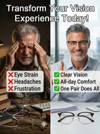 【No eye exam required】Ultra-lightweight adaptive reading glasses with blue light filter✨Automatically adjusts to your eyesight within0.01 seconds, covering a vision range of 0–1000 degrees (up to +10.00 diopters)