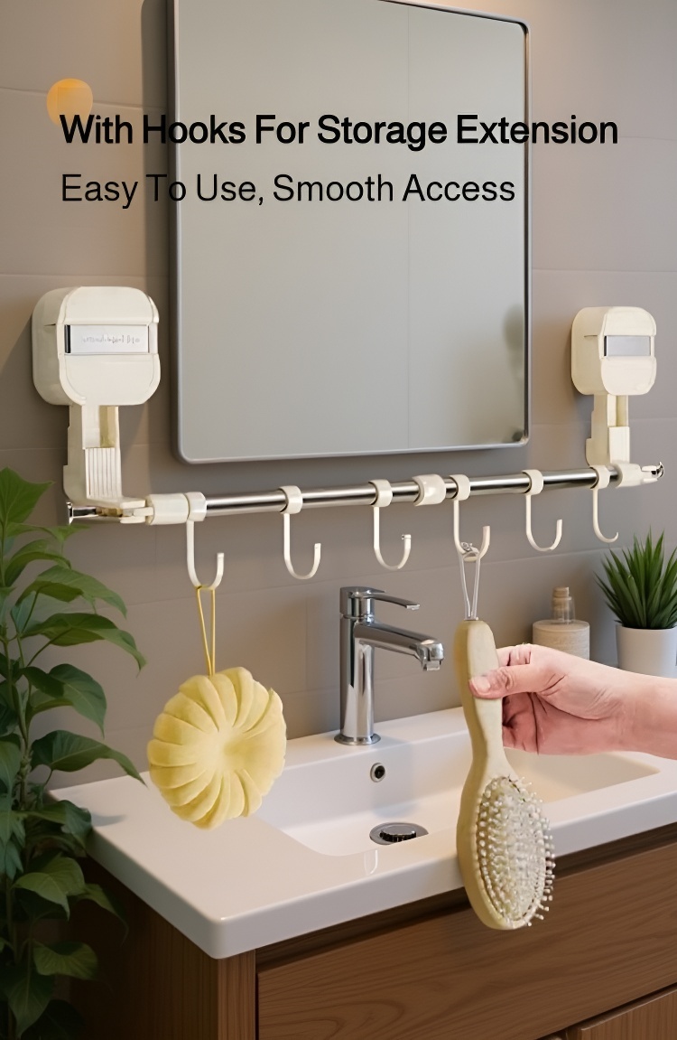 Installation process of suction cup towel rack
