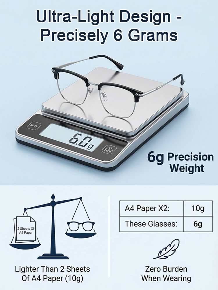 【No eye exam required】Ultra-lightweight adaptive reading glasses with blue light filter✨Automatically adjusts to your eyesight within0.01 seconds, covering a vision range of 0–1000 degrees (up to +10.00 diopters)
