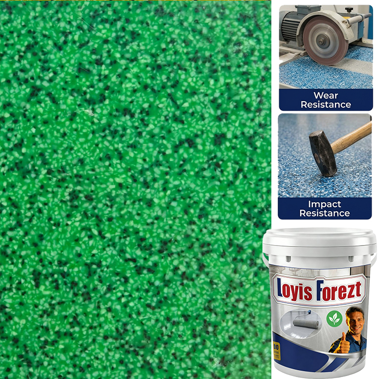 Ultra-Durable Marble Epoxy Floor Paint with Color Sand