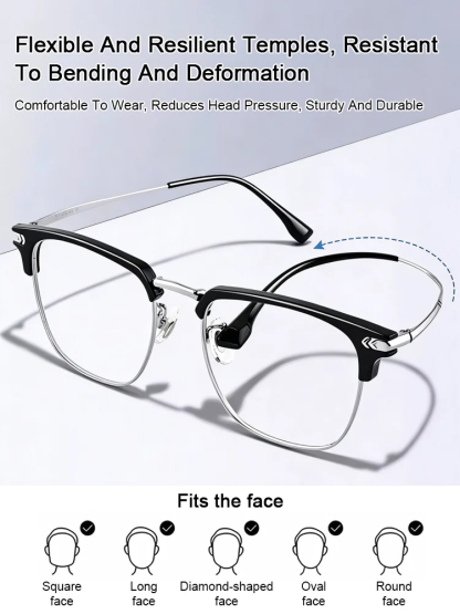 【No eye exam required】Ultra-lightweight adaptive reading glasses with blue light filter✨Automatically adjusts to your eyesight within0.01 seconds, covering a vision range of 0–1000 degrees (up to +10.00 diopters)