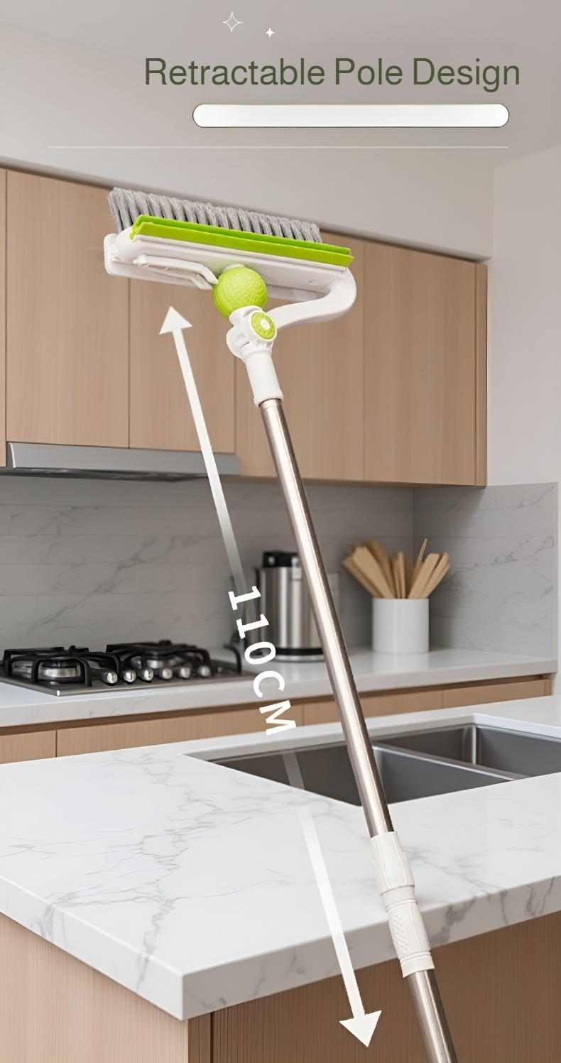 Modern silicone floor and toilet brush set