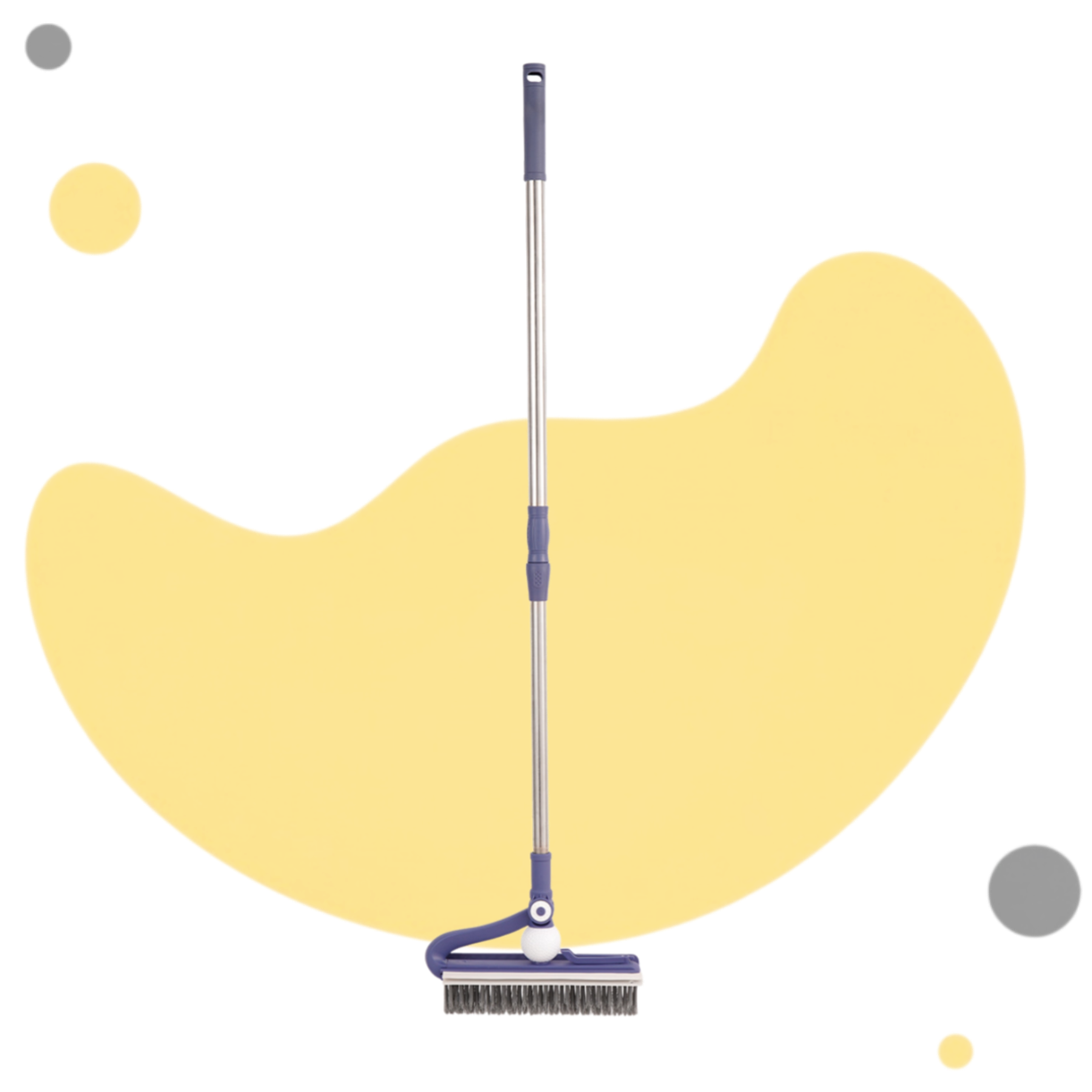 Multifunctional Silicone Floor and Toilet Brush