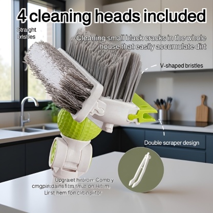 Multifunctional Silicone Floor and Toilet Brush