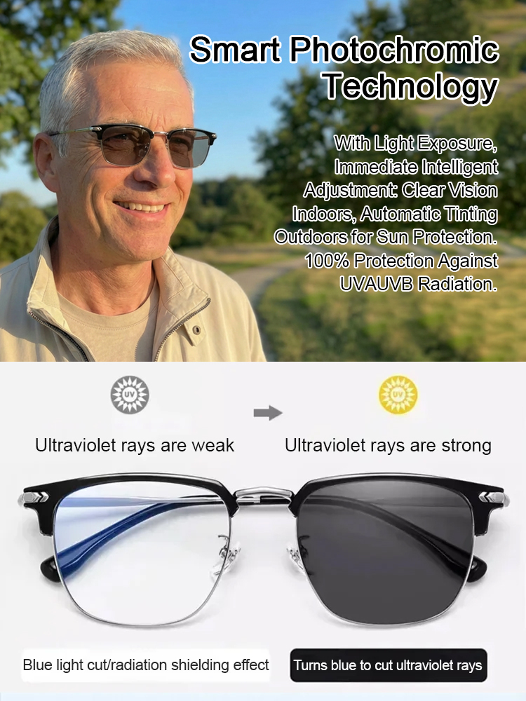 【No eye exam required】Ultra-lightweight adaptive reading glasses with blue light filter✨Automatically adjusts to your eyesight within0.01 seconds, covering a vision range of 0–1000 degrees (up to +10.00 diopters)