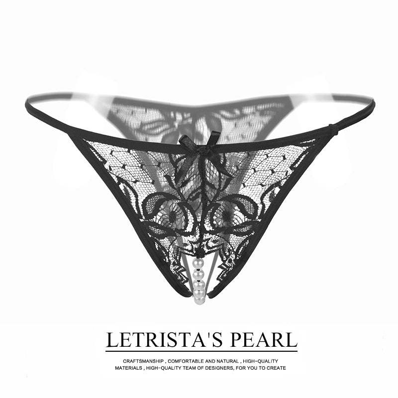 Pearl Tease Sheer Thong(Buy 1, get 2 free)