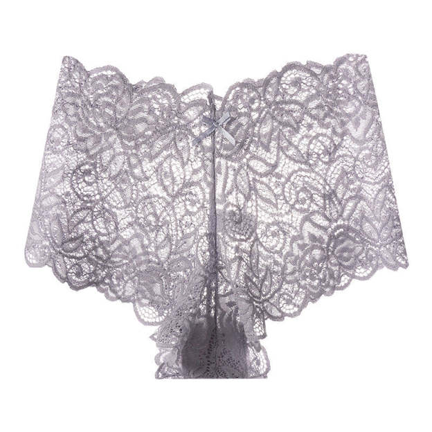 Sheer Lace Mesh Low-Rise Thong(Buy 1, get 2 free)