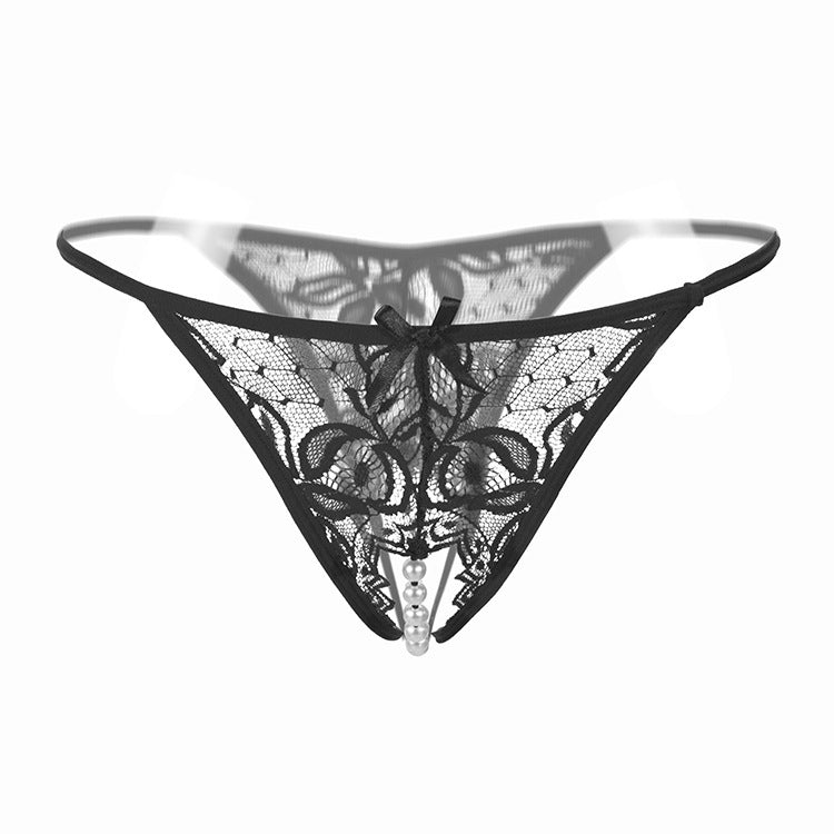 Pearl Tease Sheer Thong(Buy 1, get 2 free)