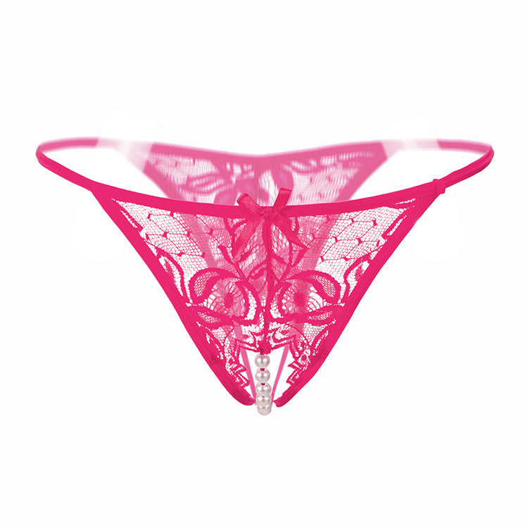 Pearl Tease Sheer Thong(Buy 1, get 2 free)