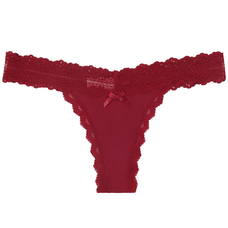Lace Bow Temptation Panties(Buy 1, get 2 free)