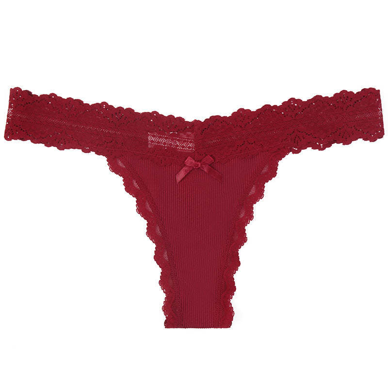 Lace Bow Temptation Panties(Buy 1, get 2 free)